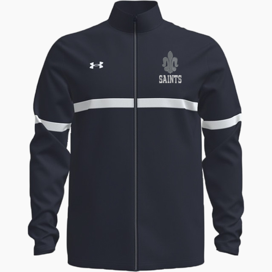 Saint Peter High School SAINTS ONLINE STORE <span class="pdp-name-mascot">Saint Peter Saints</span> UA Men's Team Knit Warm-Up Full Zip Jacket
