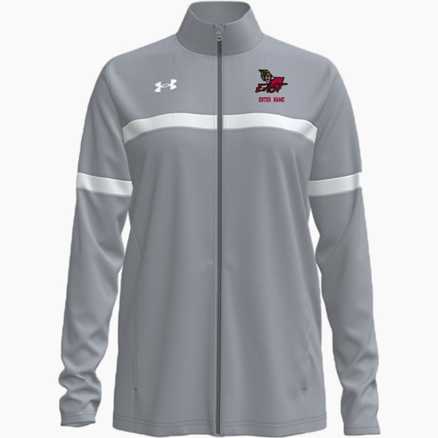 EAST IBERVILLE HIGH SCHOOL TIGERS <span class="pdp-name-mascot">EAST IBERVILLE TIGERS</span> UA Women's Team Knit Warm-Up Full-Zip Jacket
