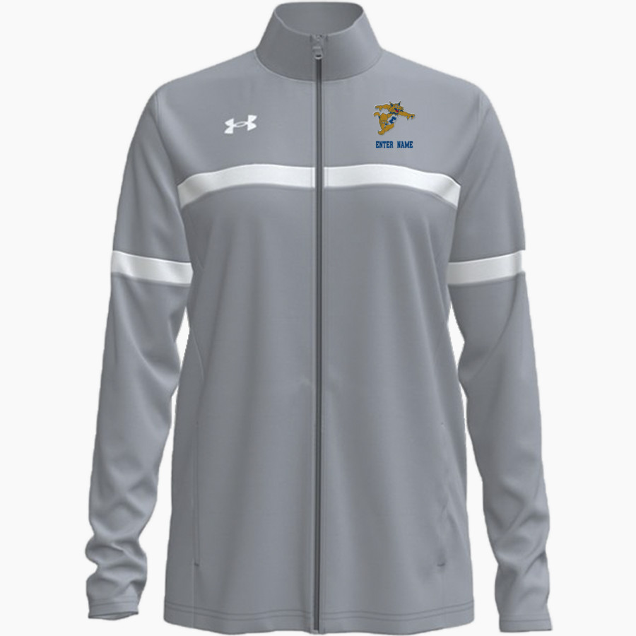 EDISON HIGH SCHOOL TOMMIES <span class="pdp-name-mascot">EDISON TOMMIES</span> UA Women's Team Knit Warm-Up Full-Zip Jacket