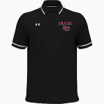 LUTHERAN HIGH SCHOOL MUSTANGS UA Men's Team Tipped Polo Front Thumbnail