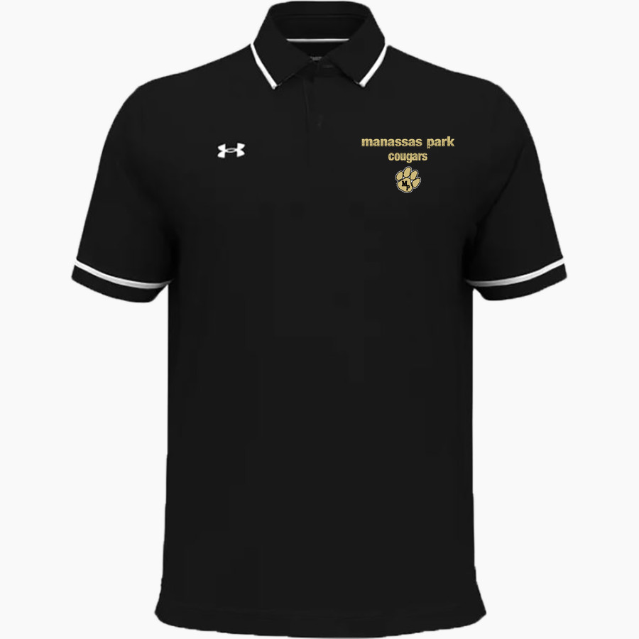 Manassas Park Cougars UA Men's Team Tipped Polo