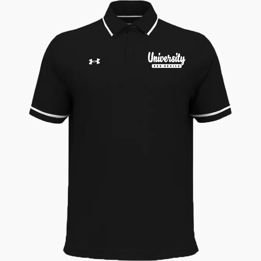 San Francisco University High School <span class="pdp-name-mascot">San Francisco University High School Red Devils</span> UA Men's Team Tipped Polo
