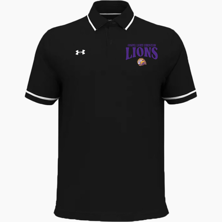 Gospel Light Christian Lions <span class="pdp-name-mascot">Gospel Light Christian School Lions</span> UA Men's Team Tipped Polo