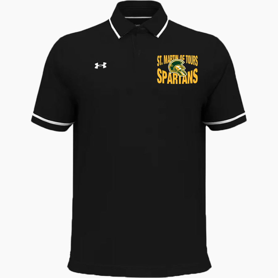 St. Martin of Tours Spartans UA Men's Team Tipped Polo