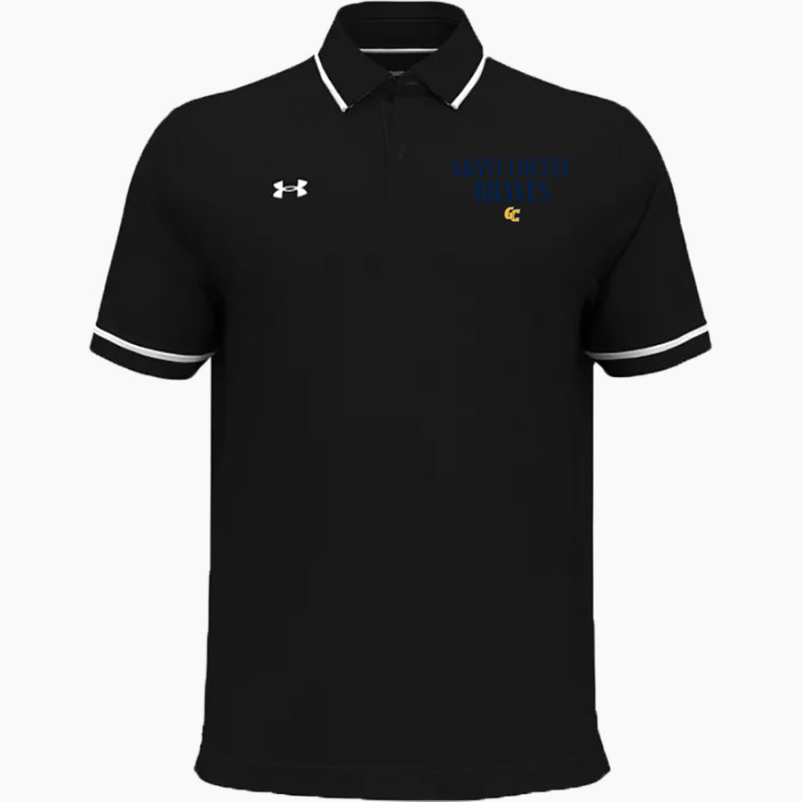 Grant County Braves The Official Online Store <span class="pdp-name-mascot">Grant County Braves</span> UA Men's Team Tipped Polo