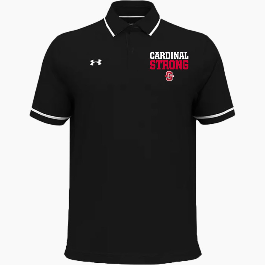 Seminary Cardinals <span class="pdp-name-mascot">Seminary Cardinals</span> UA Men's Team Tipped Polo