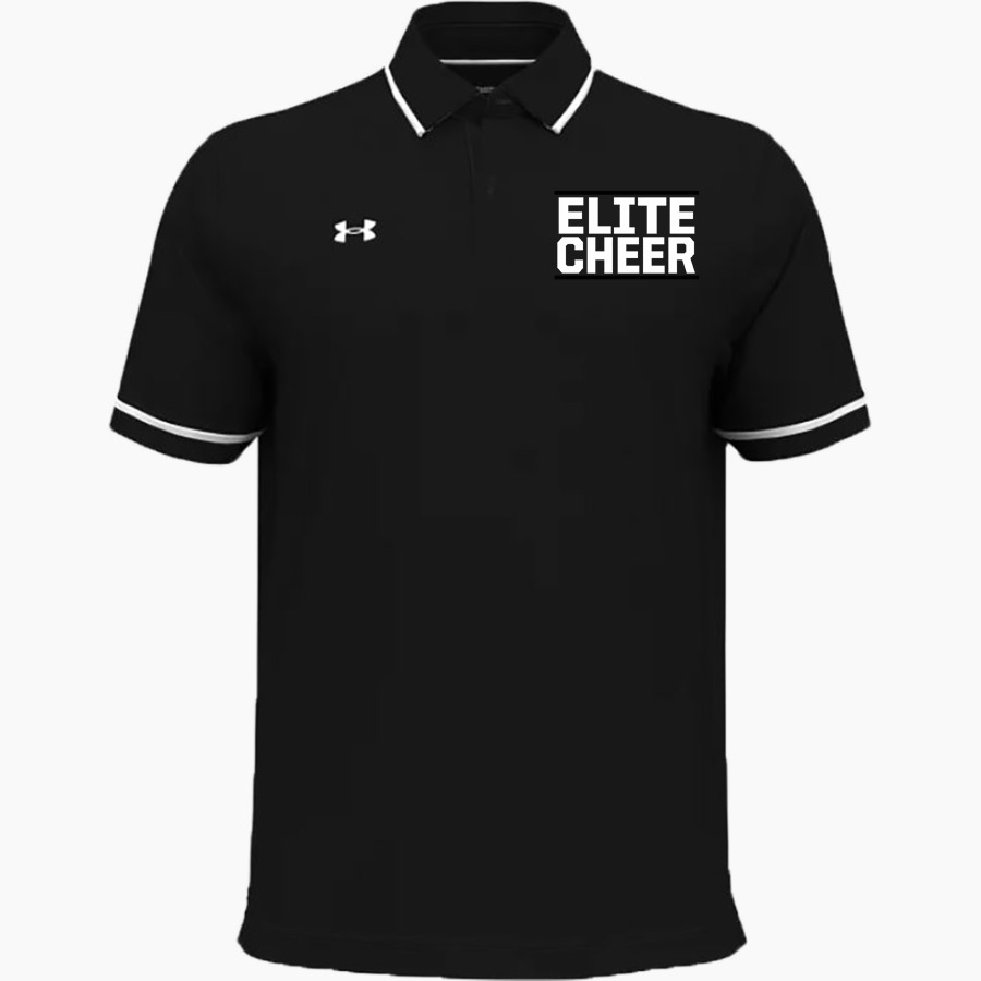 Elite Cheer Online Store <span class="pdp-name-mascot">Elite Cheer</span> UA Men's Team Tipped Polo