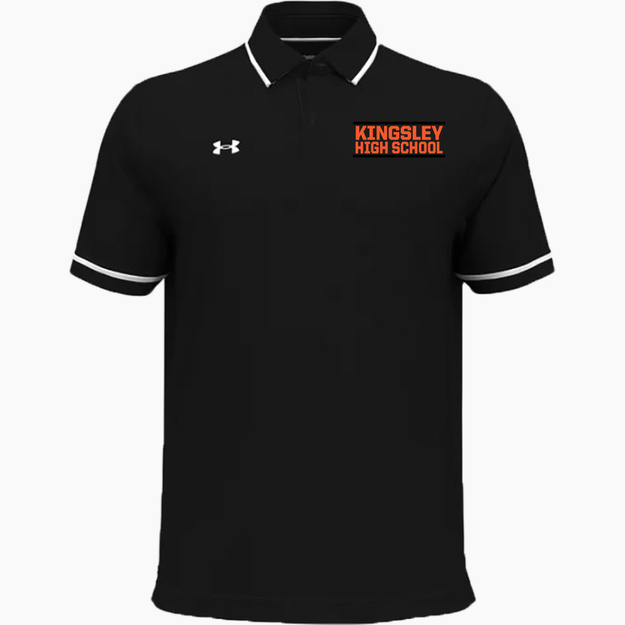 KINGSLEY HIGH SCHOOL STAGS <span class="pdp-name-mascot">KINGSLEY AREA STAGS</span> UA Men's Team Tipped Polo