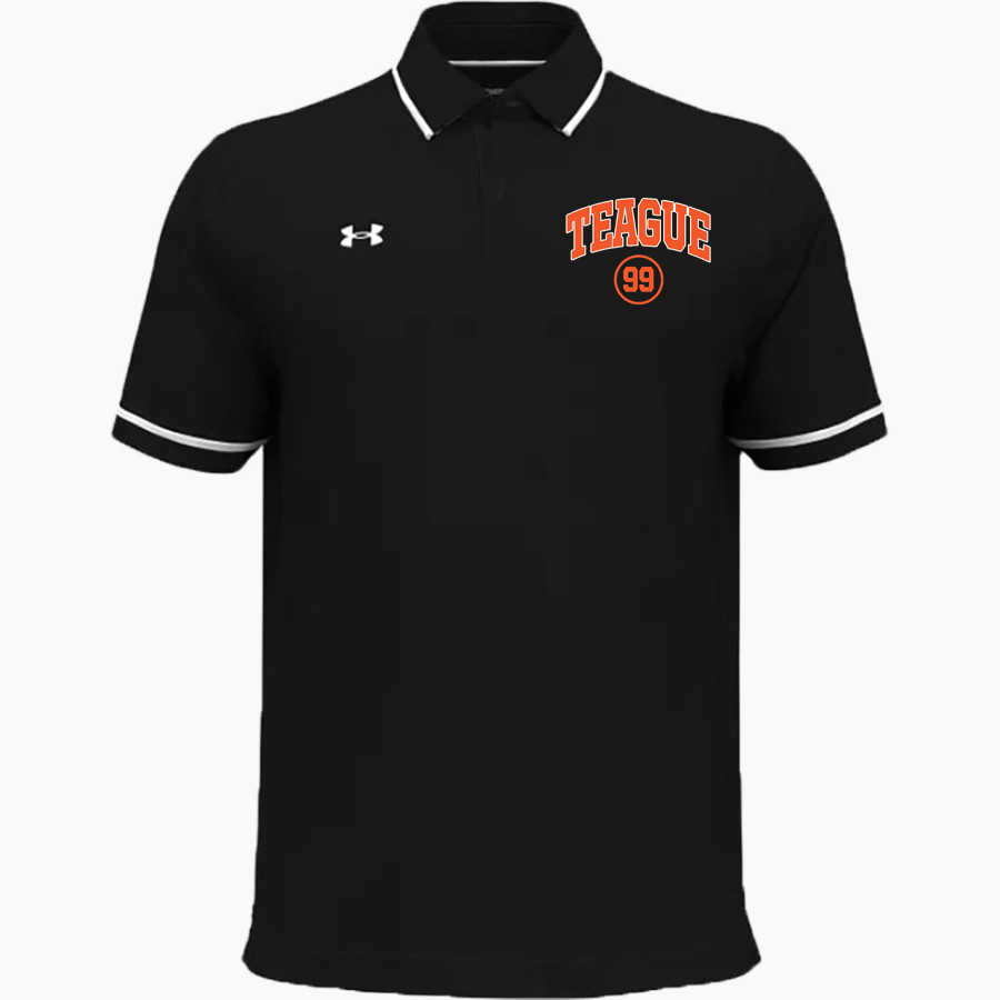 TEAGUE HIGH SCHOOL LIONS <span class="pdp-name-mascot">TEAGUE LIONS</span> UA Men's Team Tipped Polo