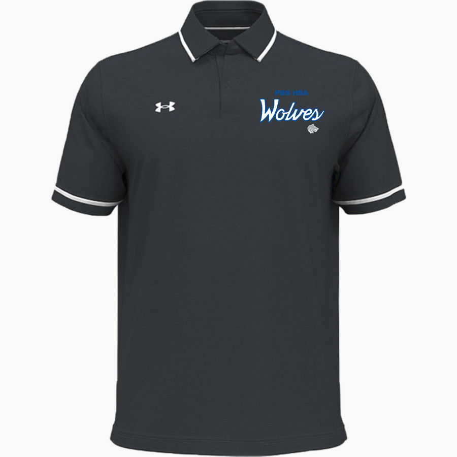 PBS HSA Wolves UA Men's Team Tipped Polo