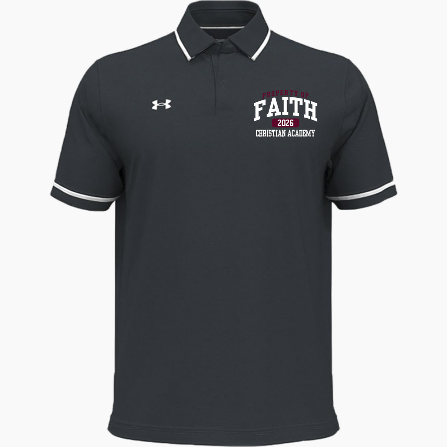 FAITH CHRISTIAN ACADEMY LIONS UA Men's Team Tipped Polo