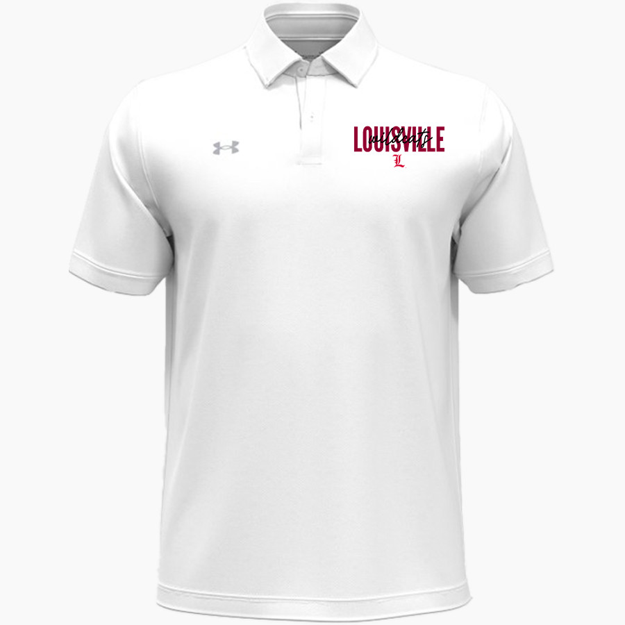 LOUISVILLE HIGH SCHOOL WILDCATS <span class="pdp-name-mascot">LOUISVILLE WILDCATS</span> UA Men's Team Tipped Polo