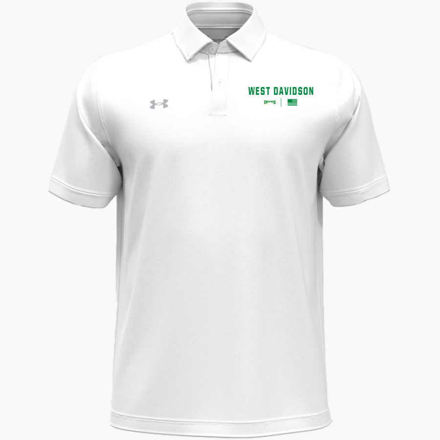 WEST DAVIDSON HIGH SCHOOL DRAGONS UA Men's Team Tipped Polo