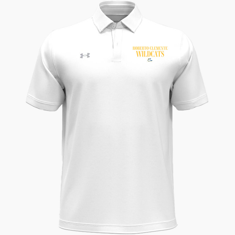 ROBERTO CLEMENTE HIGH SCHOOL WILDCATS <span class="pdp-name-mascot">ROBERTO CLEMENTE WILDCATS</span> UA Men's Team Tipped Polo