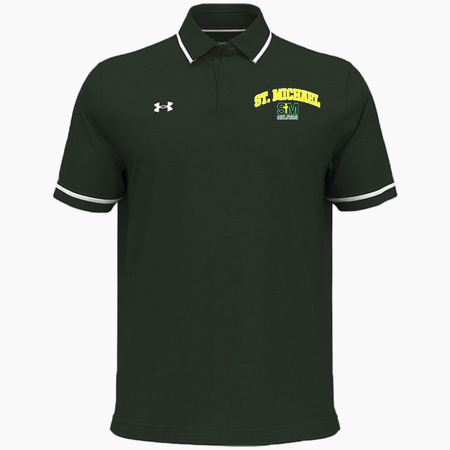 St. Michael Gators UA Men's Team Tipped Polo