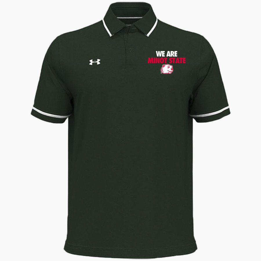 Minot State Beavers <span class="pdp-name-mascot">Minot State Beavers</span> UA Men's Team Tipped Polo
