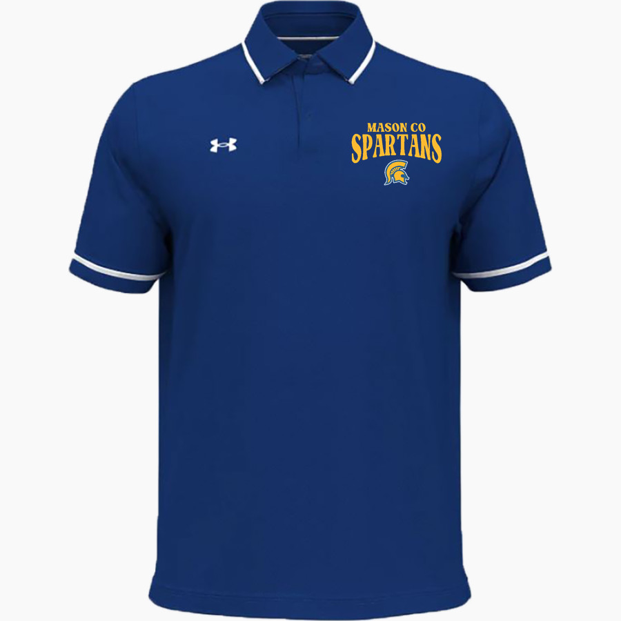 MASON CO CENTRAL HIGH SCHOOL SPARTANS UA Men's Team Tipped Polo