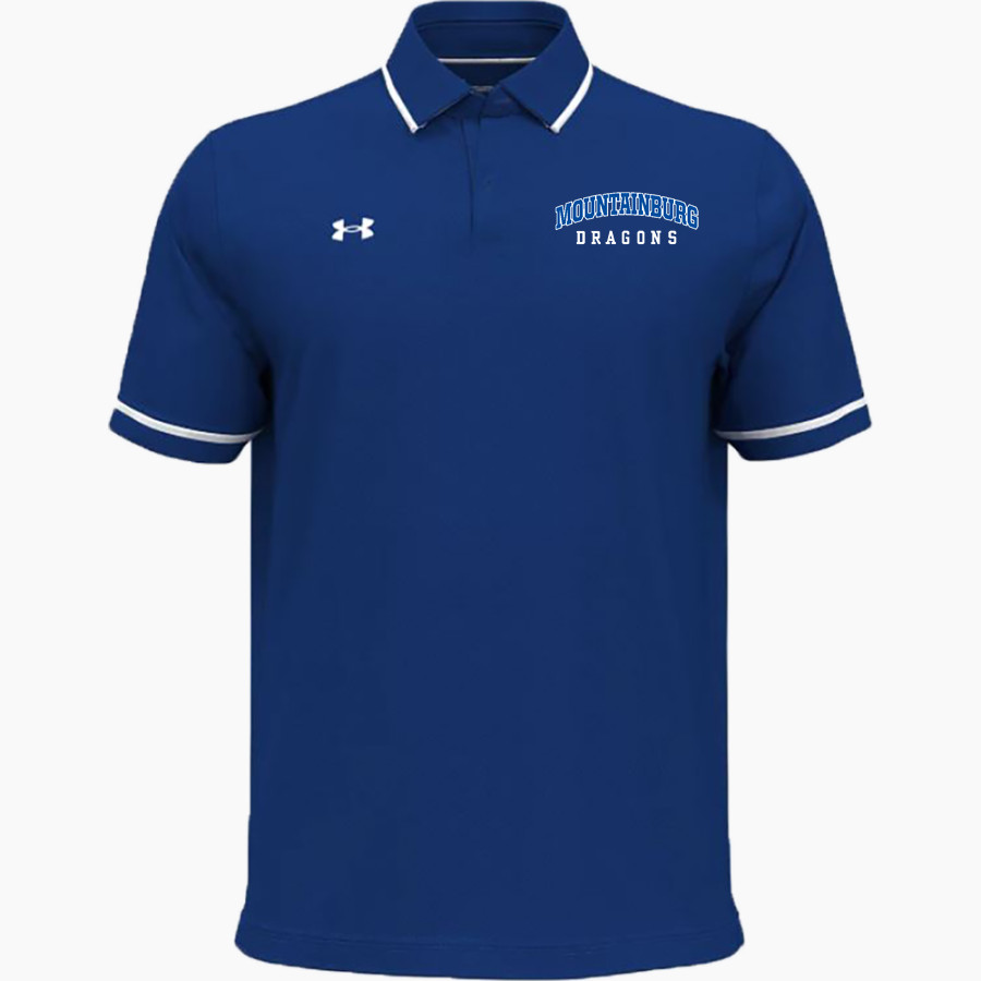 Mountainburg Dragons <span class="pdp-name-mascot">Mountainburg Dragons</span> UA Men's Team Tipped Polo