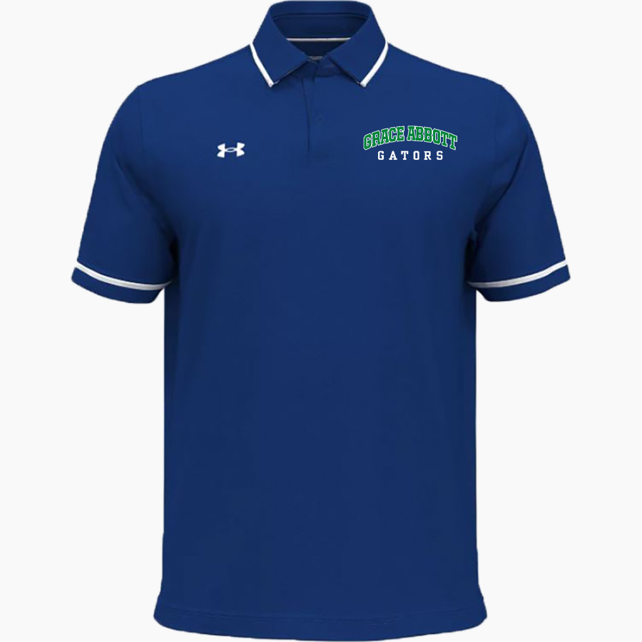 GRACE ABBOTT Gators <span class="pdp-name-mascot">GRACE ABBOTT ELEMENTARY SCHOOL Alligators</span> UA Men's Team Tipped Polo