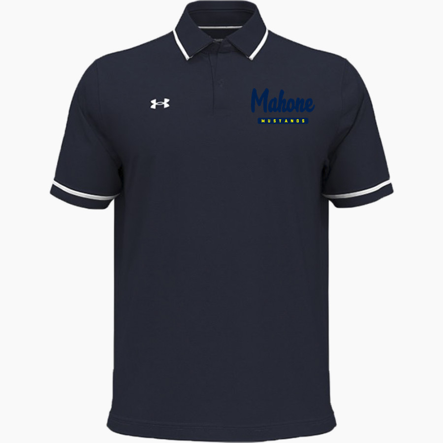 Mahone Mustangs <span class="pdp-name-mascot">Mahone Middle School Mustangs</span> UA Men's Team Tipped Polo