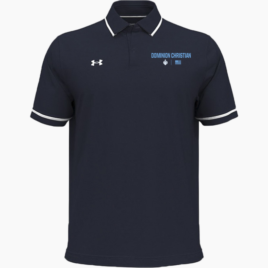 DOMINION CHRISTIAN HIGH SCHOOL KNIGHTS <span class="pdp-name-mascot">DOMINION CHRISTIAN KNIGHTS</span> UA Men's Team Tipped Polo