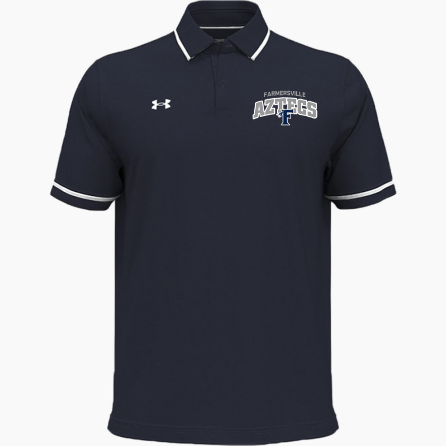 FARMERSVILLE HIGH SCHOOL AZTECS <span class="pdp-name-mascot">FARMERSVILLE AZTECS</span> UA Men's Team Tipped Polo