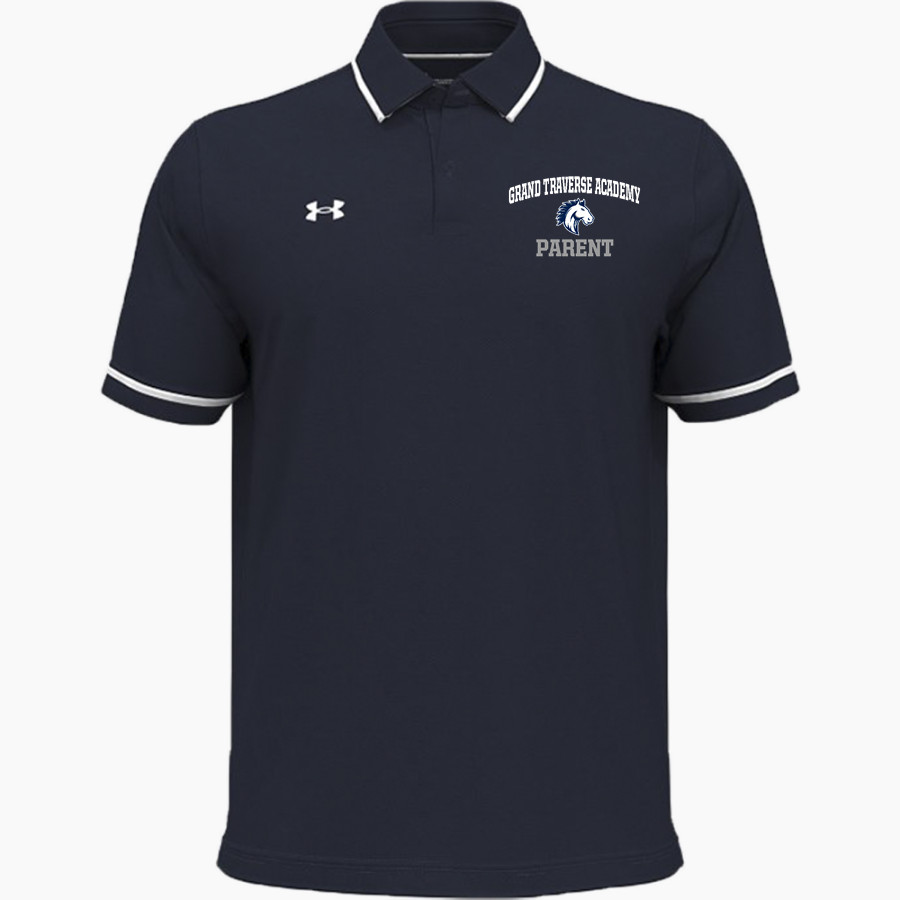 Grand Traverse Academy Mustangs UA Men's Team Tipped Polo