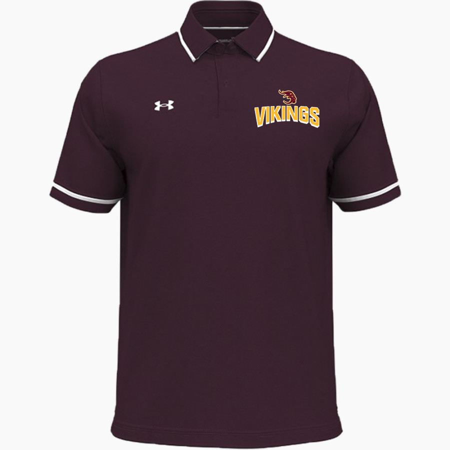 EDISON HIGH SCHOOL VIKINGS UA Men's Team Tipped Polo