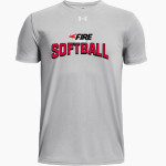 Fire Fastpitch Softball UA Youth Team Tech Short Sleeve T-Shirt Front Thumbnail