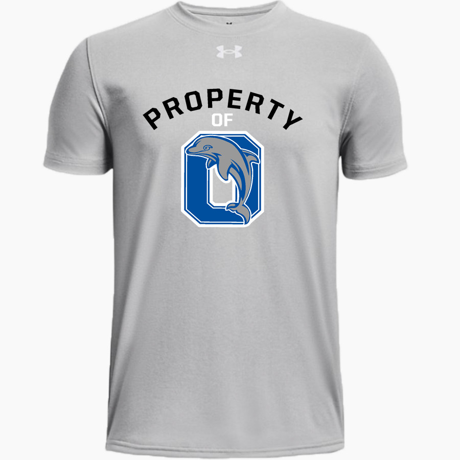 OCRACOKE SCHOOL DOLPHINS <span class="pdp-name-mascot">OCRACOKE DOLPHINS</span> UA Youth Team Tech Short Sleeve T-Shirt