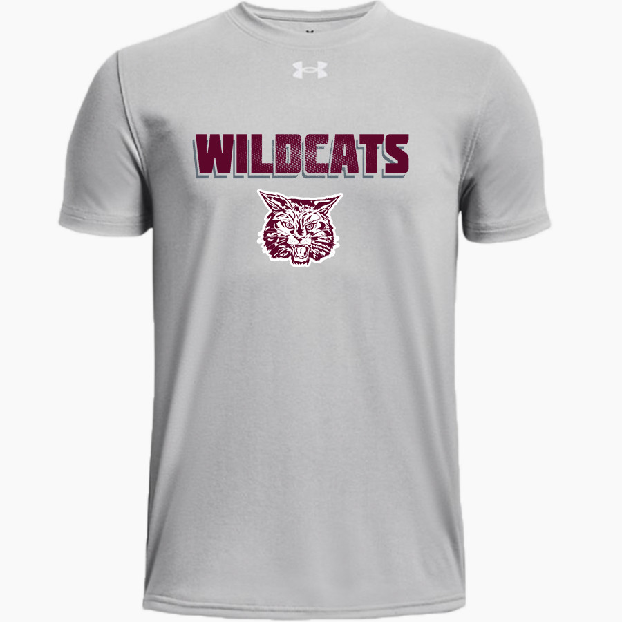 BETHEL HIGH SCHOOL WILDCATS <span class="pdp-name-mascot">BETHEL WILDCATS</span> UA Youth Team Tech Short Sleeve T-Shirt