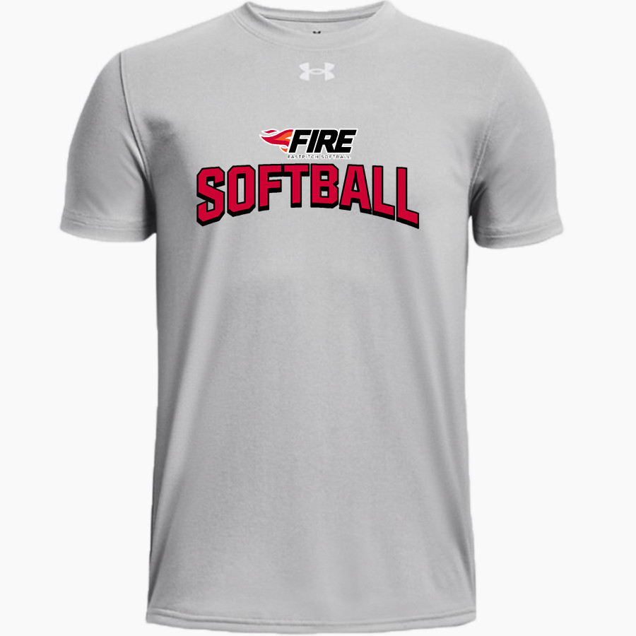 Fire Fastpitch Softball UA Youth Team Tech Short Sleeve T-Shirt