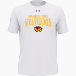 Au Gres-Sims HIGH SCHOOL WOLVERINES <span class="pdp-name-mascot">AU GRES - SIMS WOLVERINES</span> UA Youth Team Tech Short Sleeve T-Shirt Front Thumbnail