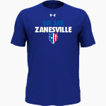 ZANESVILLE HIGH SCHOOL BLUE DEVILS UA Youth Team Tech Short Sleeve T-Shirt Front Thumbnail