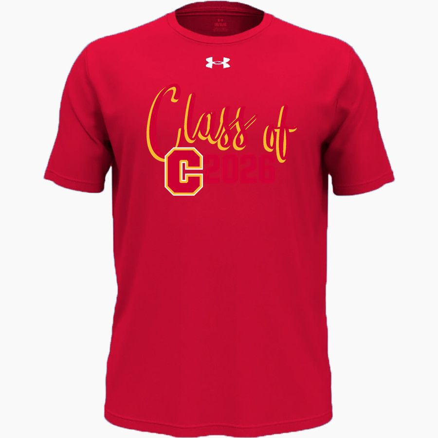 COFFEEVILLE HIGH SCHOOL PIRATES UA Youth Team Tech Short Sleeve T-Shirt