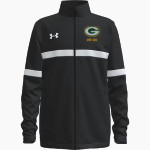 Gordo Greenwave UA Youth Team Knit Warm-Up Full Zip Jacket Front Thumbnail