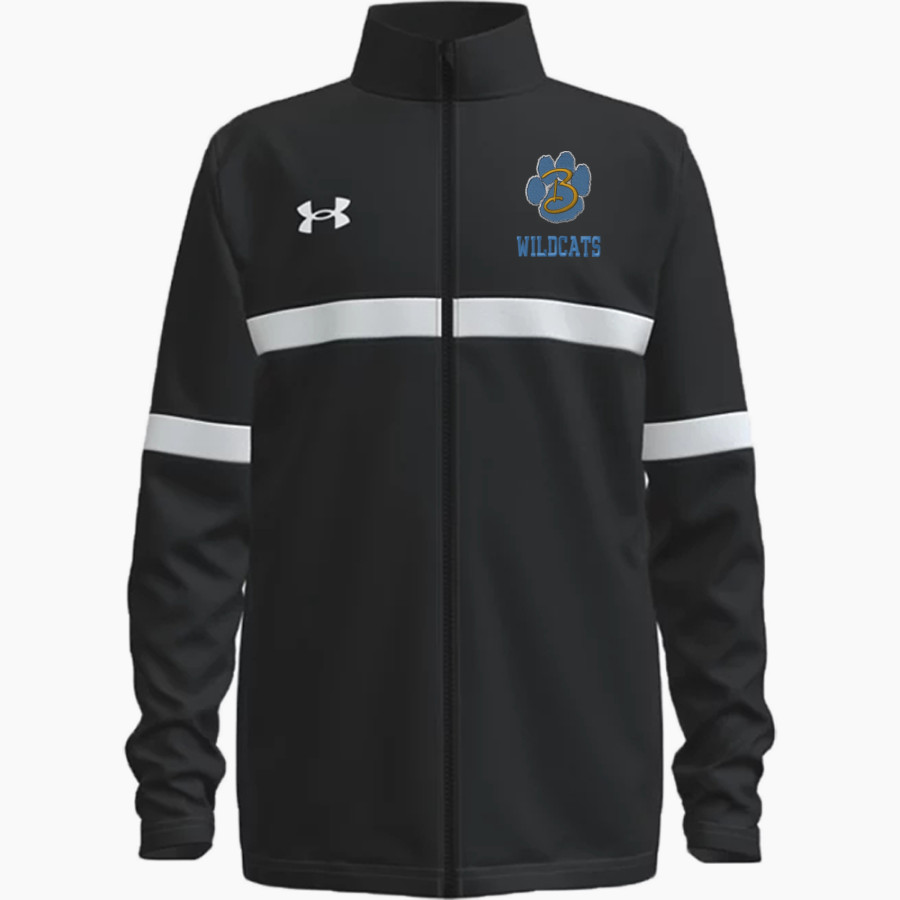 BATH HIGH SCHOOL WILDCATS UA Youth Team Knit Warm-Up Full Zip Jacket