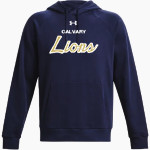 Calvary Lions UA Men's Rival Fleece Hoodie Front Thumbnail