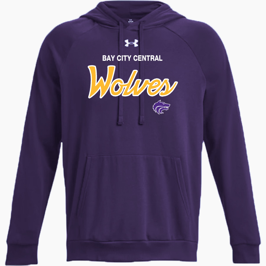BAY CITY CENTRAL HIGH SCHOOL WOLVES UA Men's Rival Fleece Hoodie