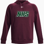 NEW HAMPTON HUSKIES UA Men's Rival Fleece Hoodie Front Thumbnail