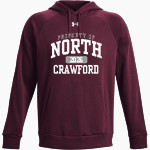 North Crawford Trojans UA Men's Rival Fleece Hoodie Front Thumbnail