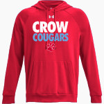 CROW HIGH SCHOOL Cougars Online Store <span class="pdp-name-mascot">CROW COUGARS</span> UA Men's Rival Fleece Hoodie Front Thumbnail