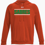 Communion of Saints School Sabres official sideline store UA Men's Rival Fleece Hoodie Front Thumbnail