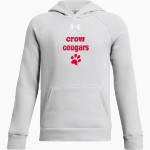 CROW HIGH SCHOOL Cougars Online Store UA Youth Rival Fleece Hoodie Front Thumbnail