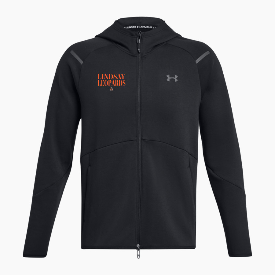 LINDSAY SCHOOL DISTRICT 9 LEOPARDS <span class="pdp-name-mascot">LINDSAY LEOPARDS</span> UA Men's Unstoppable Full-Zip Fleece Hoodie