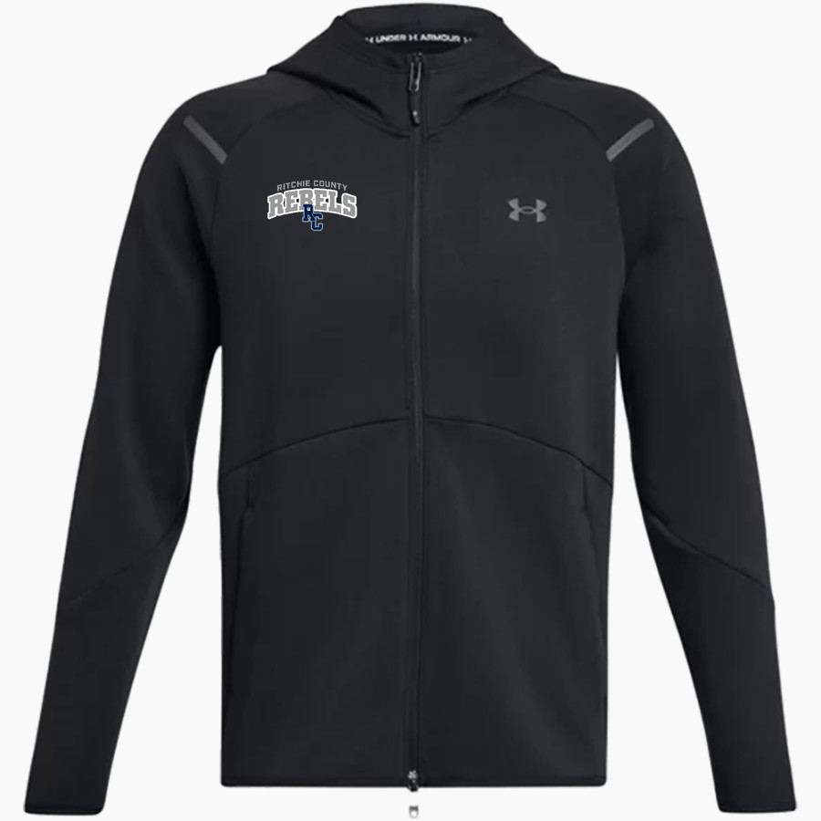 RITCHIE COUNTY HIGH SCHOOL REBELS UA Men's Unstoppable Full-Zip Fleece Hoodie