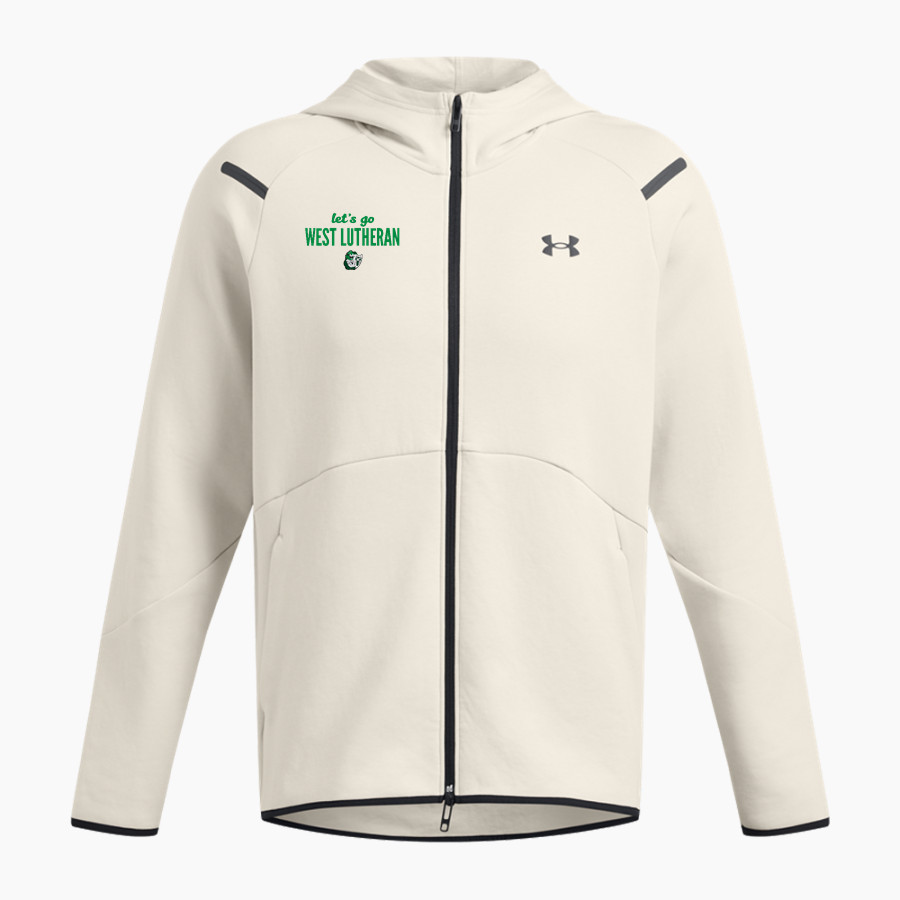 West Lutheran Warriors <span class="pdp-name-mascot">West Lutheran Warriors</span> UA Men's Unstoppable Full-Zip Fleece Hoodie