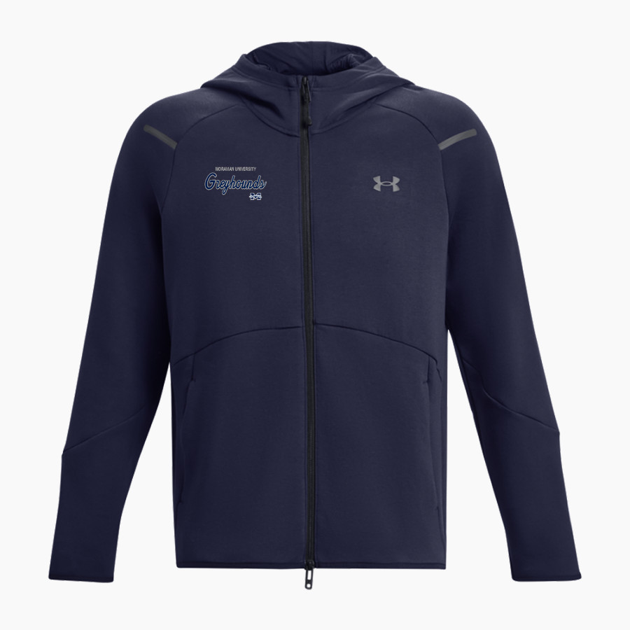 Moravian University Greyhounds UA Men's Unstoppable Full-Zip Fleece Hoodie