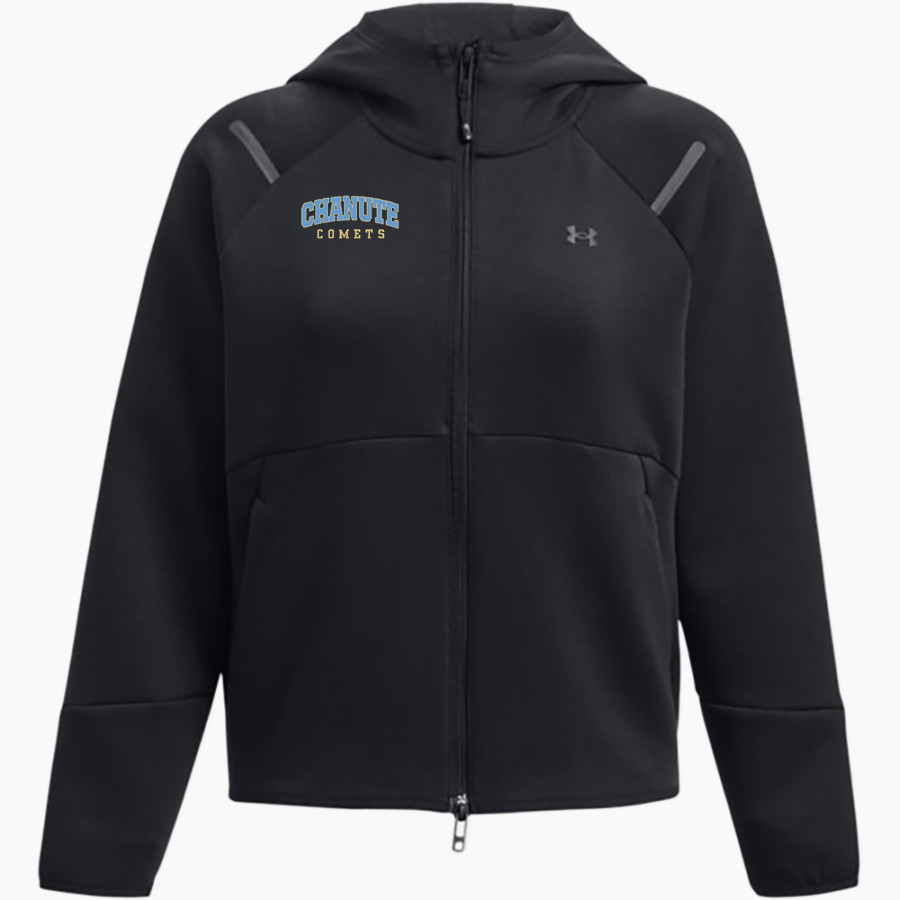 CHANUTE HIGH SCHOOL COMETS UA Women's Unstoppable Full-Zip Fleece Hoodie