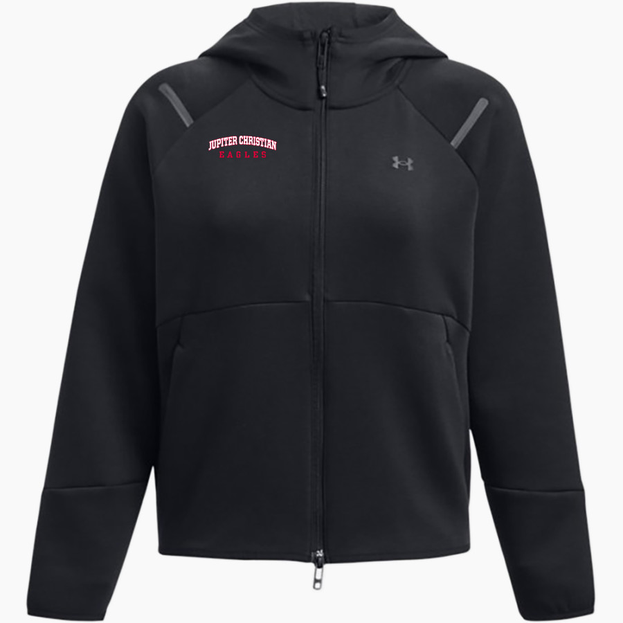 Jupiter Christian Eagles <span class="pdp-name-mascot">Jupiter Eagles</span> UA Women's Unstoppable Full-Zip Fleece Hoodie